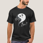 Couple  Hey Boo Ghost Halloween T-shirt (Voorkant)