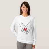 Couple Holding Hands Love Women's T-shirt (Devant entier)