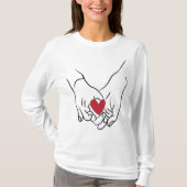Couple Holding Hands Love Women's T-shirt (Devant)