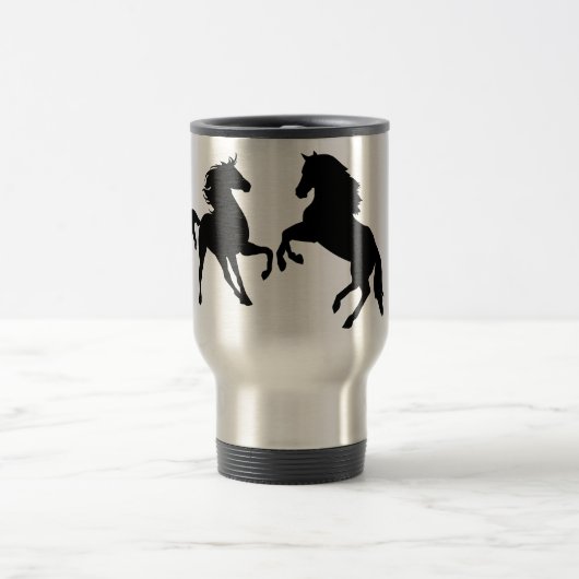Couple Horse Travel Mugs (Centre)