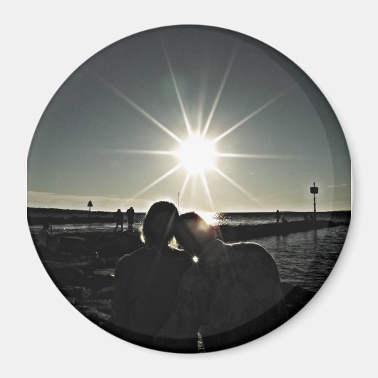 Couple in Love Cape Cod Photo Magnet (Devant)