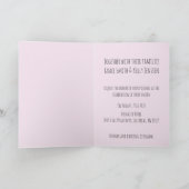 Couple lesbien en Fiat 500 Faire-part de mariage (Intérieur)