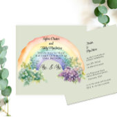 Couple lesbien Faire-part de mariage arc-en-ciel