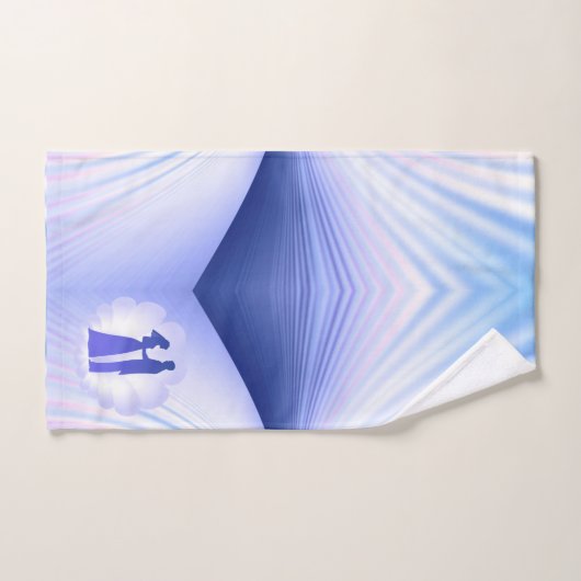 Couple mariage (Serviette à main)