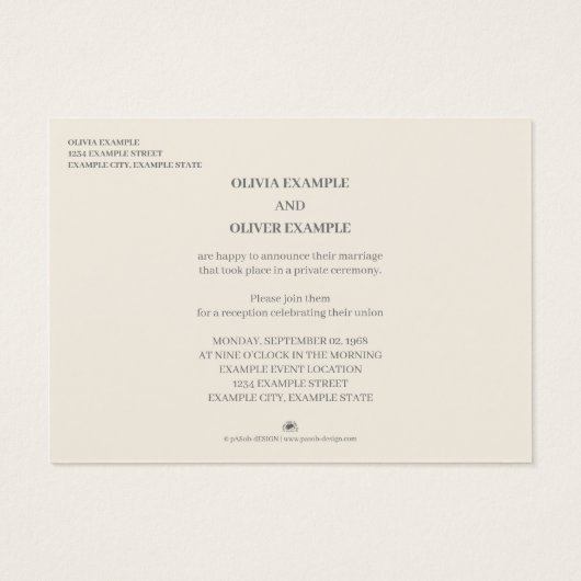 Couple mariage en monochrome (Dos)