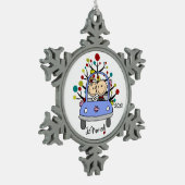 Couple mariage en voiture Noël ornement de flocon  (Gauche)