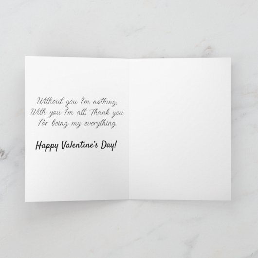 Couple mignon sur une carte de Saint Valentin en m (Intérieur)