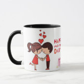 Couple mug, coffee mug for Valentine's Day gift (Gauche)