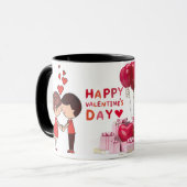 Couple mug, coffee mug for Valentine's Day gift (Devant gauche)