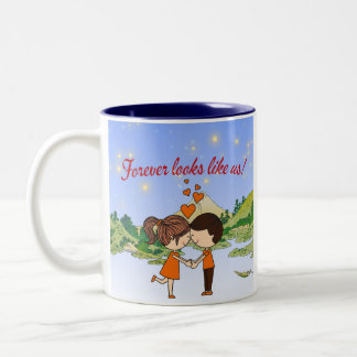 Couple mug tweekleurige koffiemok