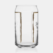 Couple name gray golden frame border wedding date  (Droite)