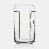 Couple name gray golden frame border wedding date  (Gauche)