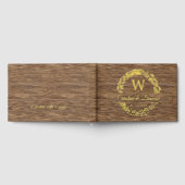 Couple Noms Mariage Date Laurel Wreath Gold (Complet)