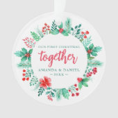 Couple Notre Premier Noël Ensemble Wreath (devant)