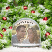 Couple personnalisé Globe des neiges Romantiques A (Noël)