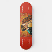 Couple Personnaliser Comic Superhero Skateboard (Recto)