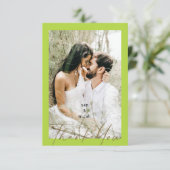 Couple Photo Chartreuse Mariage Blank Merci (Debout devant)