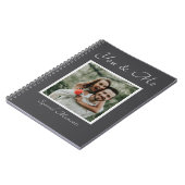 Couple Photo nom personnalisé carnet (Côté gauche)