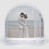 Couple premier globe de neige de Noël (Arrière)