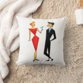 COUPLE RÉTRO ANNÉES 1960 COUSSIN (Couverture)