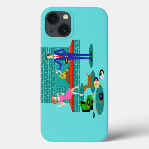 Couple rétro avec Chien iPhone 6 Coque