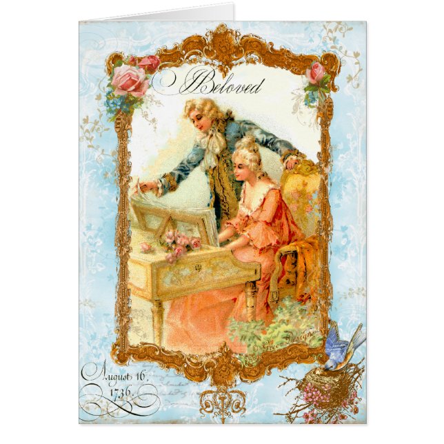 Couple romantique à l'Vintage française (Devant)