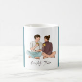 Couple romantique Café Mug (Centre)