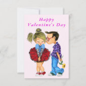 Couple romantique Cute Valentine's Day Cartes (Devant)
