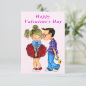 Couple romantique Cute Valentine's Day Cartes (Debout devant)