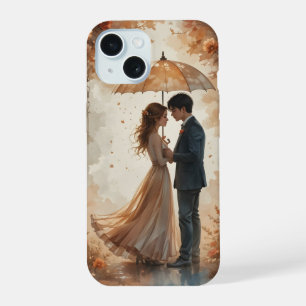 Couple romantique d'automne sous un parapluie – Am