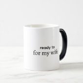 Couple romantique Illustration Mug Minimaliste Bla (Devant droit)
