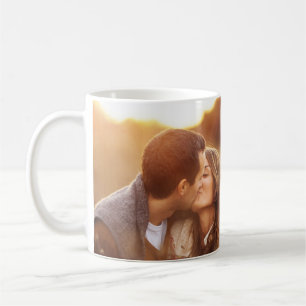 Couple romantique mignon baiser Photo Mug