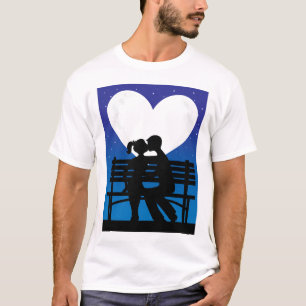 Couple Silhouette Moon T-shirt