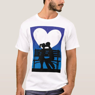 Couple Silhouette Moon T-shirt