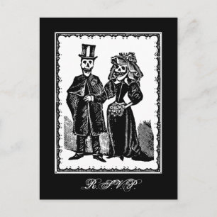 Couple squelettique (RSVP) - Carte postale