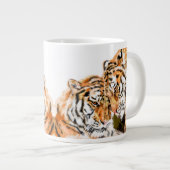 Couple Tiger Café Mug (Devant droit)