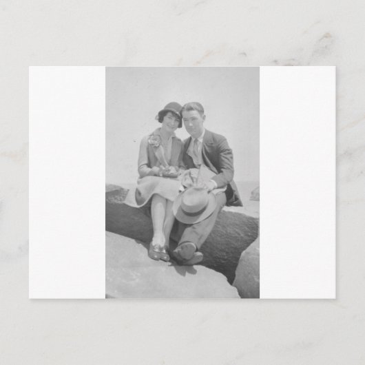 Couple uit 1930 briefkaart (Voorkant)