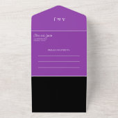 Couple violet tout en une invitation (Dehors)