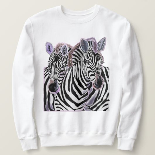 Couple Zebra Sweatshirt (Design devant)