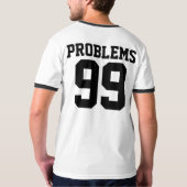 Couples 99 problèmes n'ont pas 1 T-shirts à Doigt (Dos entier)