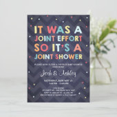 Couples Baby shower invitation Coed Douche Joint (Debout devant)