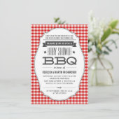 Couples BBQ Baby Douche Invitations (Debout devant)
