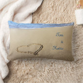 Couples Beach Heart Sierkussen Kussen (Deken)