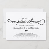Couples Bridal Shower Invitation - Kraft Kaart (Voorkant)