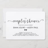 Couples Bridal Shower Invitation - Kraft Kaart (Voorkant)