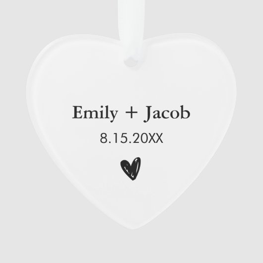 Couples Cadeaux Mariages personnalisés Noms mariés (devant)