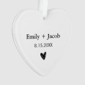 Couples Cadeaux Mariages personnalisés Noms mariés (devant)