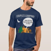 Couples Camping Funny Camper T-shirt (Voorkant)