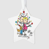 Couples, chien, et ornement dans l'expectative (devant)