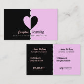 Couples conseillant des cartes de visite (Devant / Derrière)